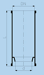Fractional cylinder PZ without side neck,borosilicate glass 3.3