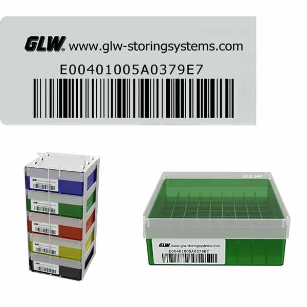 RFID-Etikett GLW-ID zur IT-gestützten Kennzeichnung Ihrer Probe, Identifizierung mittels RFID- oder Barcode-Erkennung<br>Laborbedarf,Kryolagerung, RFID-Etiketten