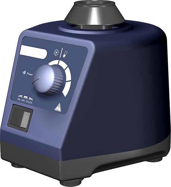Mixer RS-VA 10 vom Typ Vortex mit variabler Drehzahl 0-2500/min, mit Universalaufsatz RSV-E10