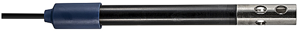 Leitfhigkeitsmesszelle VPT 51/01 mit Temperaturfhler, Schaft / Elektroden: PVC / Edelstahl/ Edelstahl, Zellkonstante c=0,1, mit festem BNC-Kabel, T-Sensor fr Reinstwasser