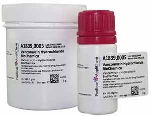 Vancomycin-Hydrochlorid BioChemica</p>Vancomycin hydrochloride BioChemica</p>Laborbedarf,Antibiotika,Vancomycin-Hydrochlorid