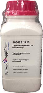 Trypton (Nhmedien,Zusatz) fr die Mikrobiologie 500g</p>Tryptone (Ingredient) for microbiology</p>Laborbedarf,Mikrobiologie,Nhrmedien,Trypton